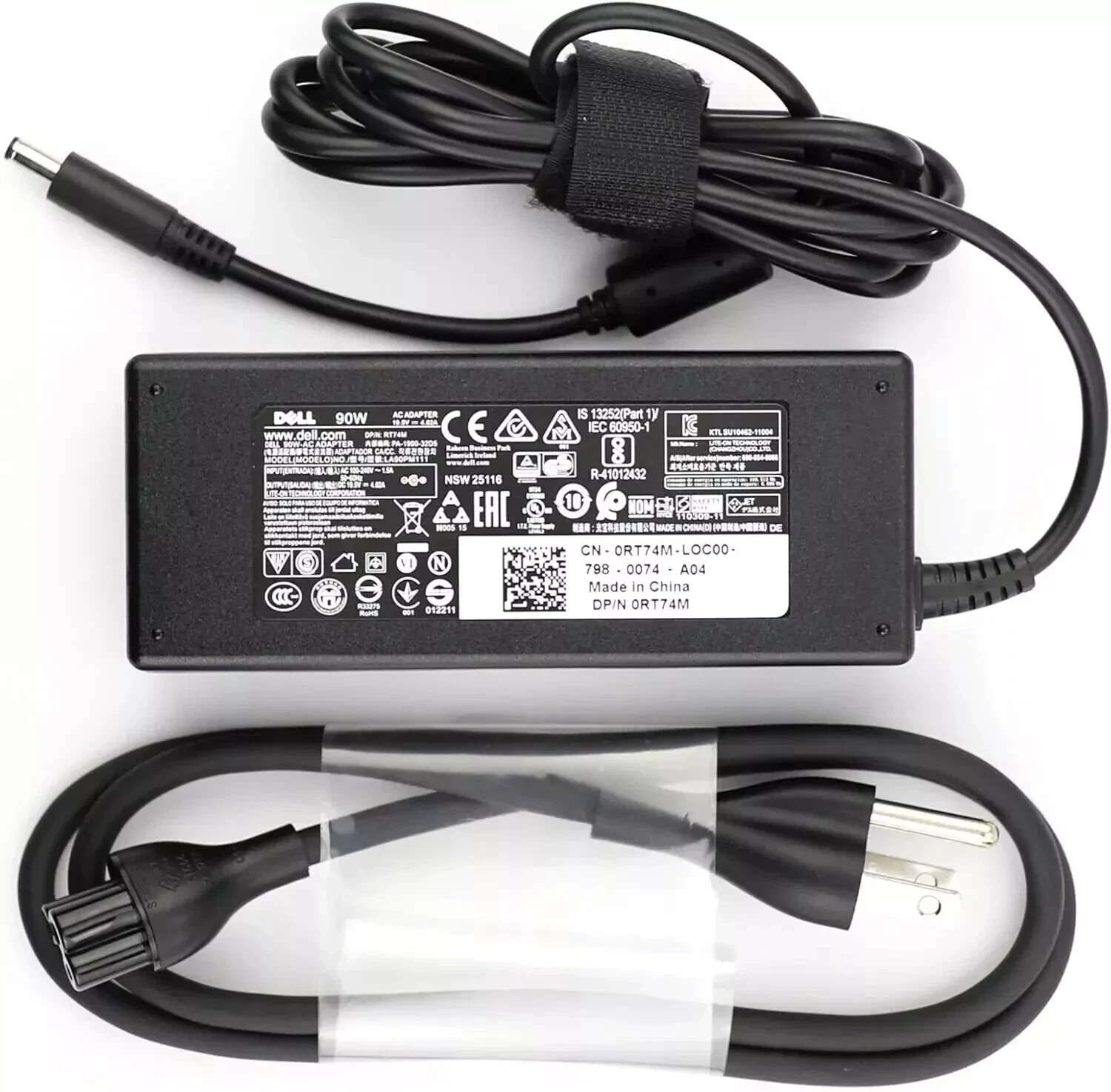 NEW Genuine 90W AC Adapter Charger For Dell RT74M 0RT74M 0VRJN1 VRJN1 LA90PM111