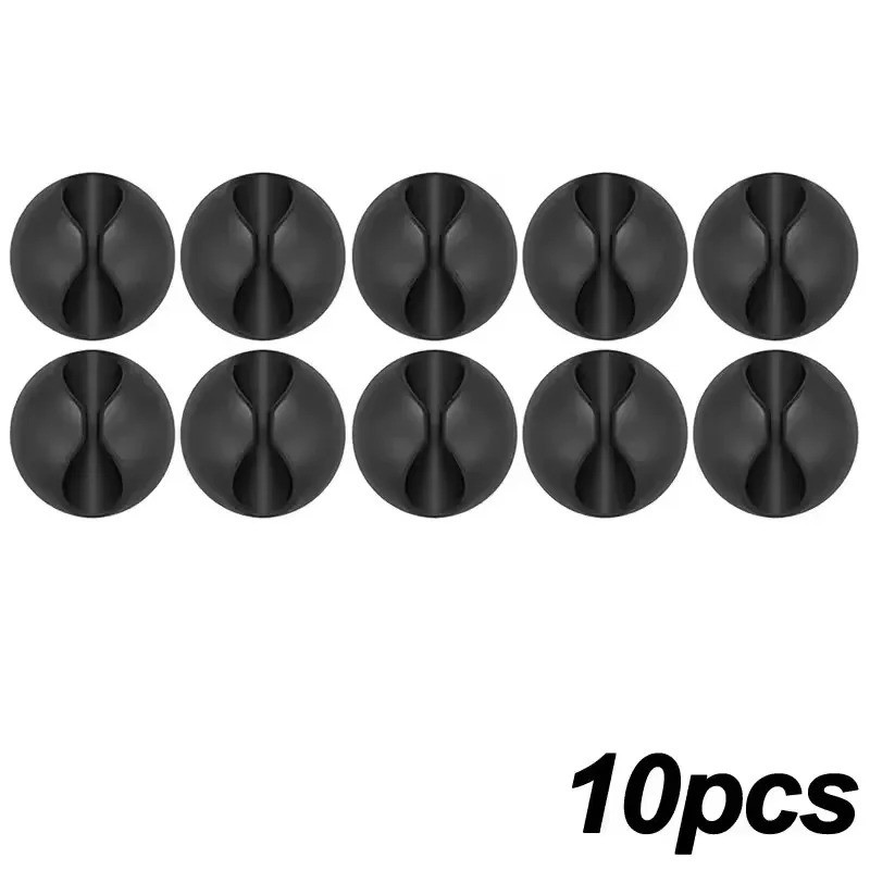 10 Pcs* Wire Holders For Cords Cable Holder Clip Desktop Data Cable Fixer Useful