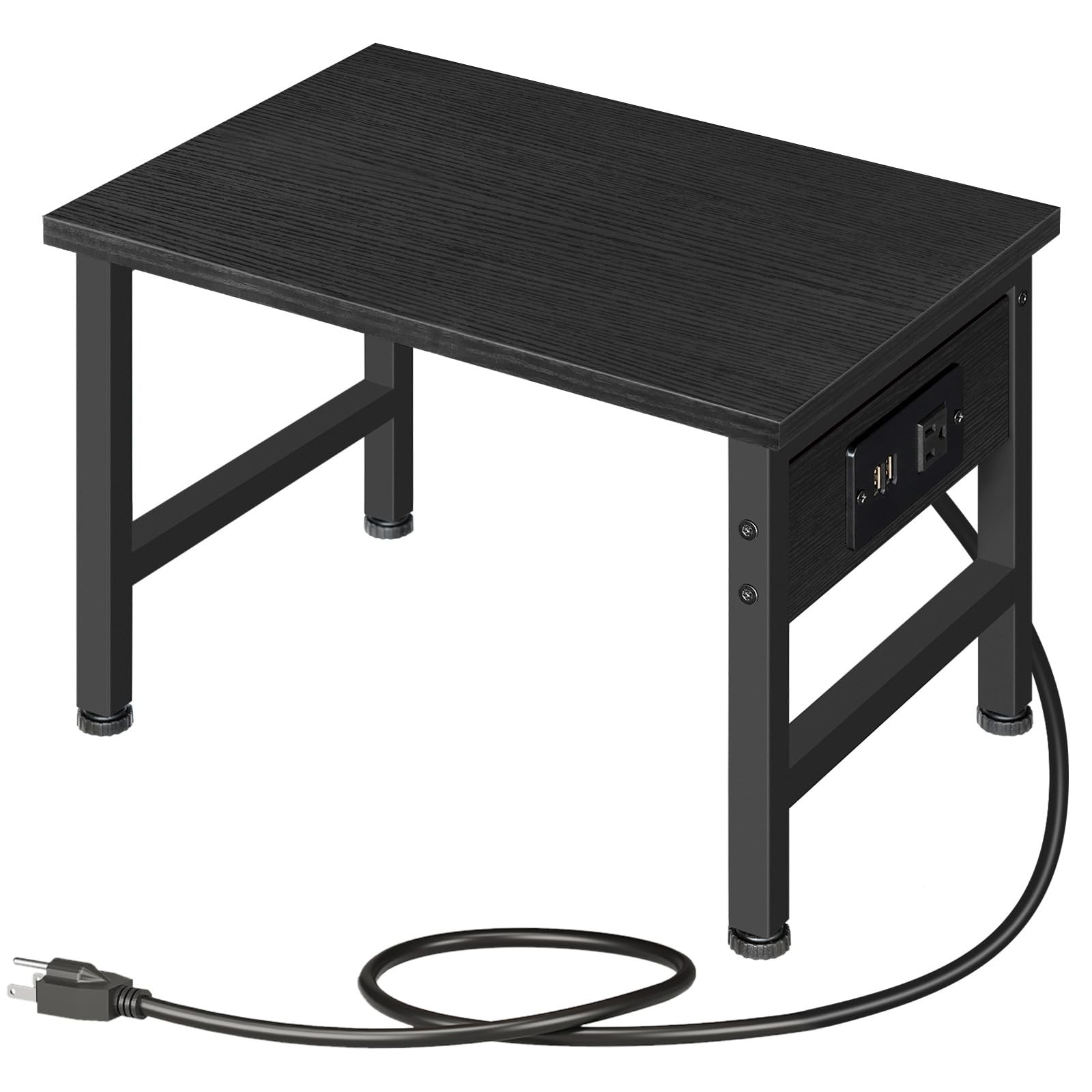 HOOBRO Printer Stand for Desk, Desktop Printer Stand with Charging Station, S...