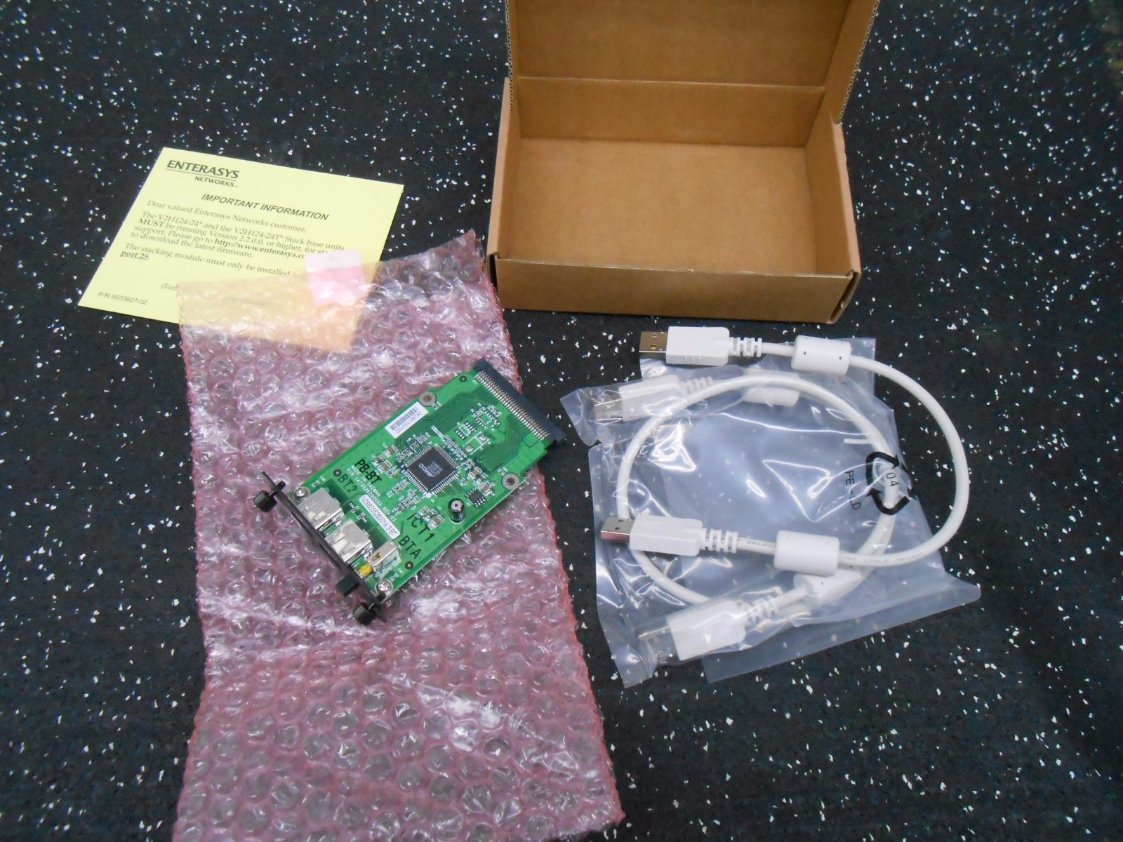 ENTERASYS NETWORKS V2STACK MATRIX V2 STACKING MODULE