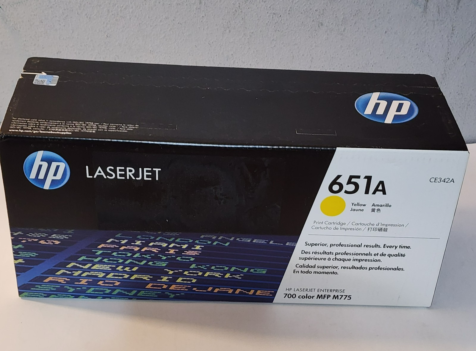 HP 651A CE342A Yellow Toner Cartridge Genuine New Sealed Bag NO BOX 