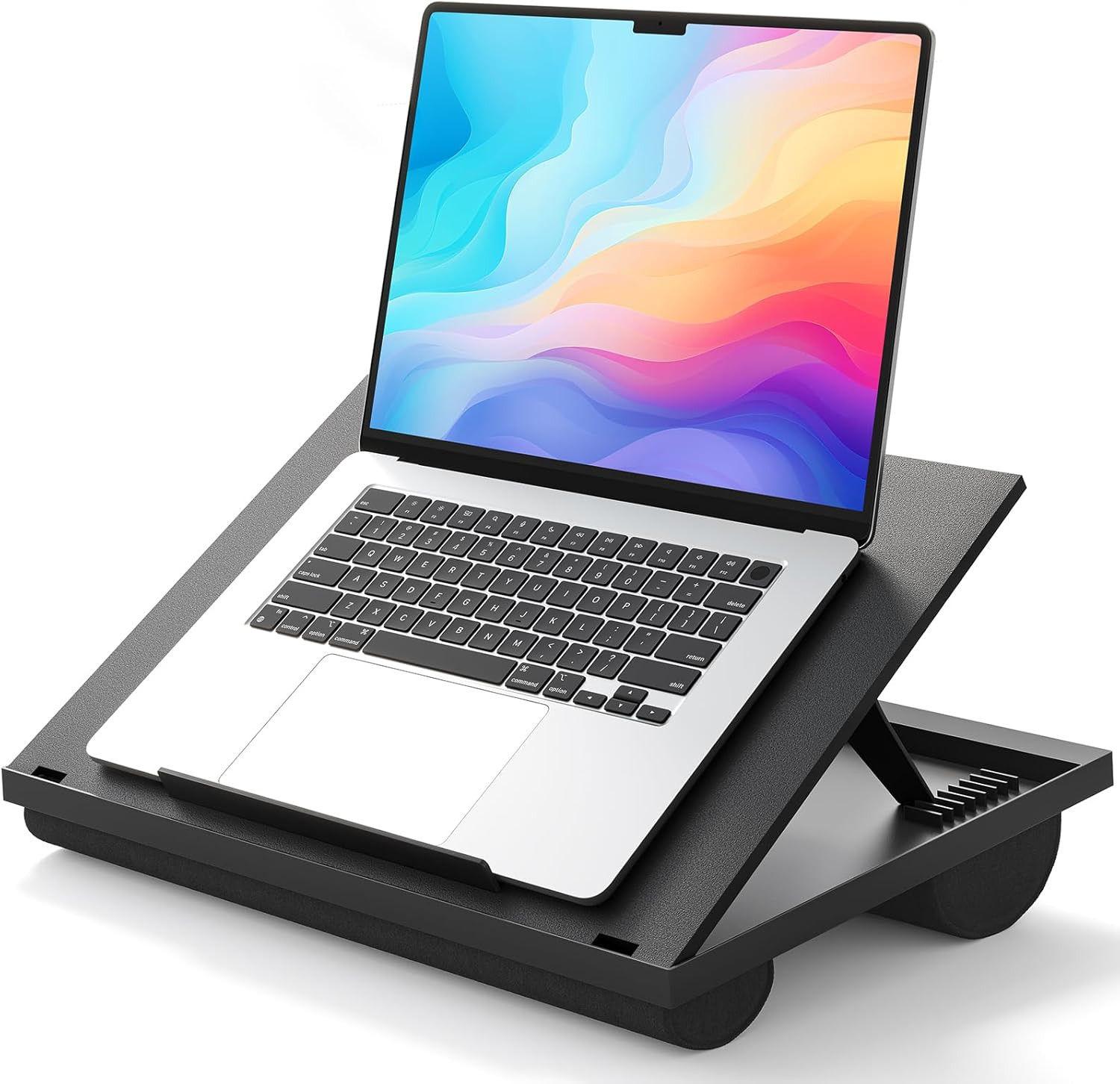 Laptop Lap Desk 15.6 Inch Adjustable 8 Angle Portable Cushion Sofa Bed Tray Stan