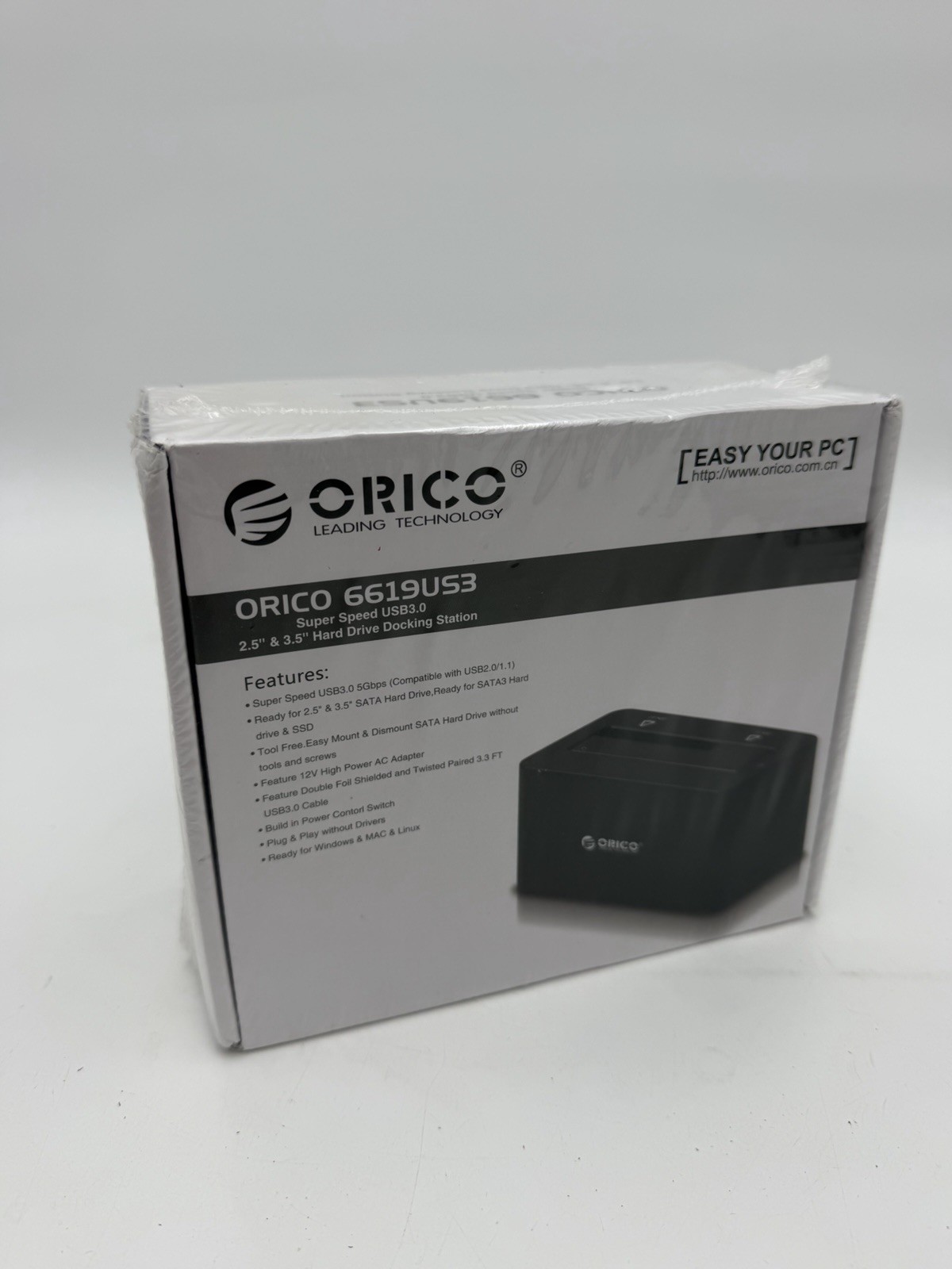 Original ORICO  2.5"/3.5" USB 3.0 SATA Hard Drive Docking Station HDD New Sealed