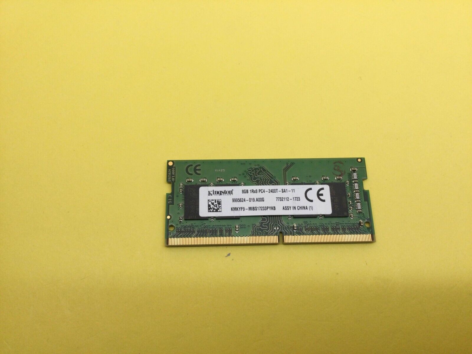 Kingston 8GB (1x8GB) 1RX8 PC4-2400T DDR4 SODIMM Laptop Memory KMKYF9-MIB