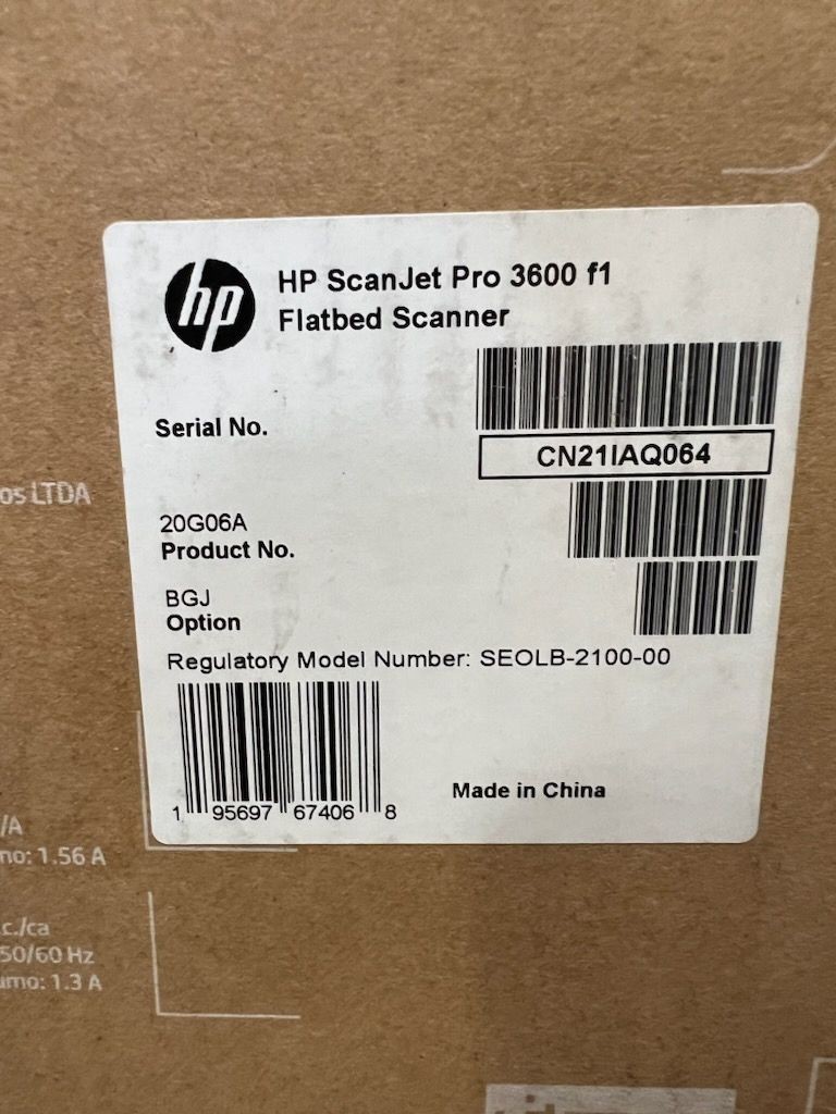 HP 20G06A Scanjet Pro 3600 f1 Flatbed Scanner - NEW OPEN BOX
