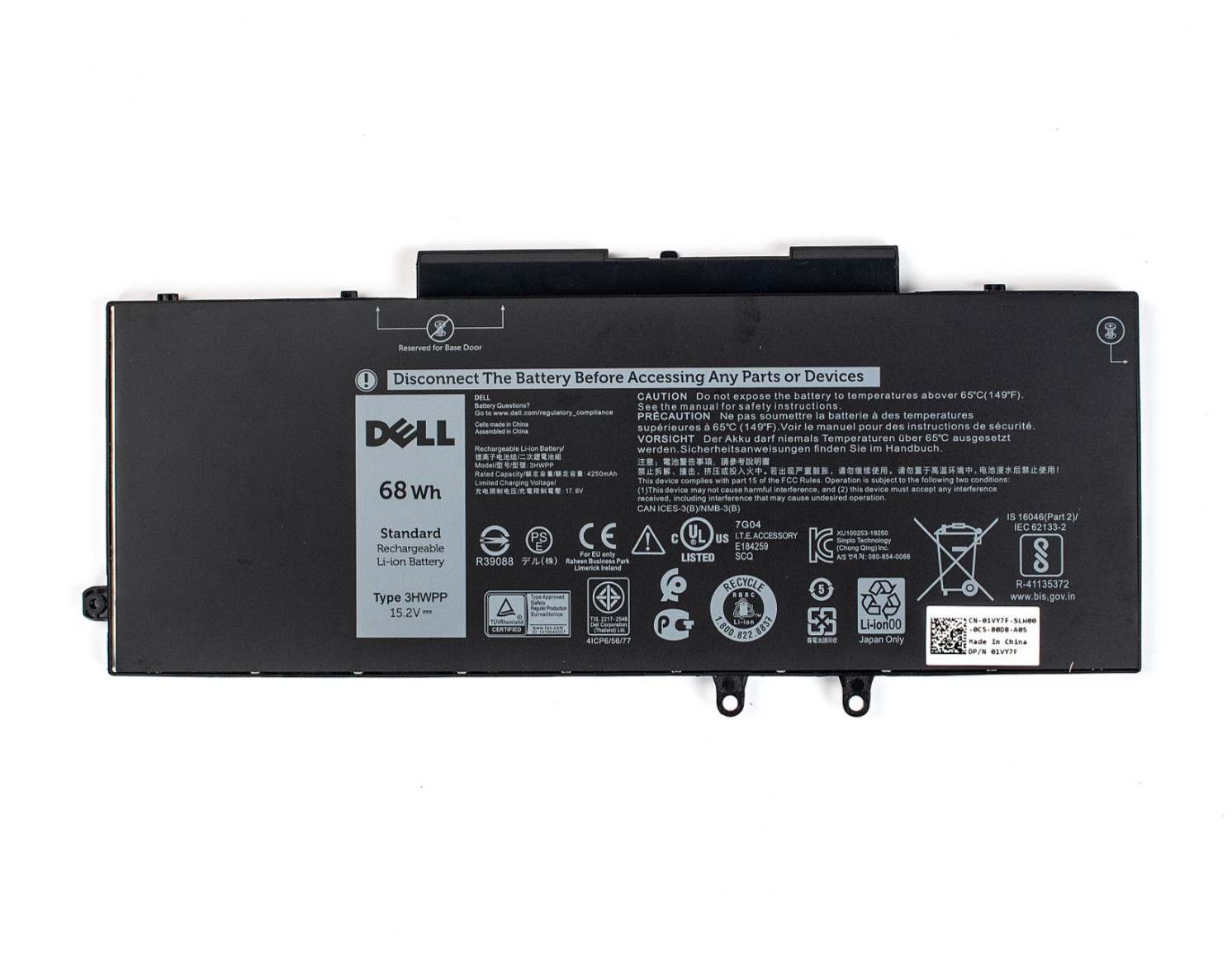 OEM Genuine Dell Battery 68Wh 3HWPP for Latitude 5501 E5501 5411 E5411 10X1J NEW
