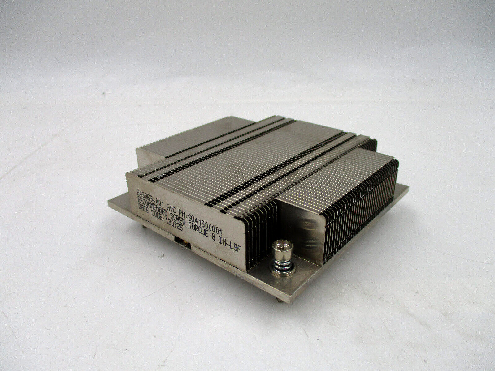 Intel SR1630 1U Passive CPU Heatsink P/N: E49069-001 SQ41900001 Tested Working