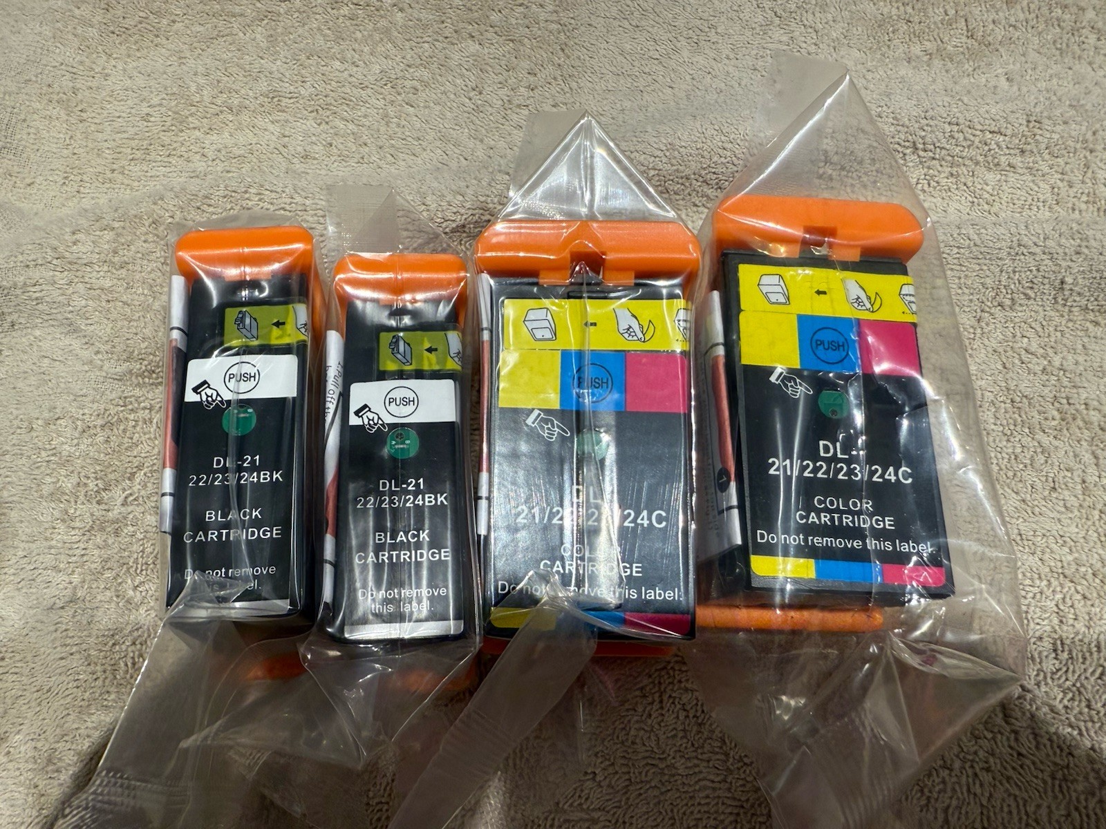 Dell DL 21/22/23/24 Two Black And Two Color Ink Cartridges