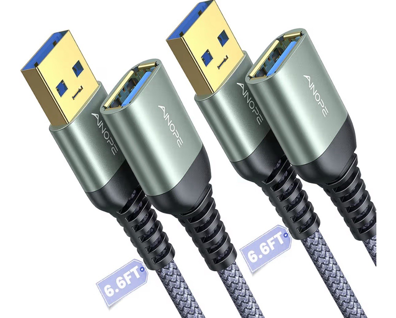 AINOPE - USB Extension Cable (2 Units) USB