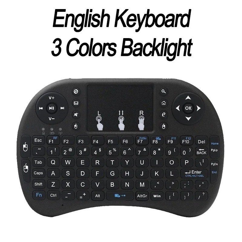 Mini 3 Backlit i8 2.4GHz Wireless Keyboard for TV Box Android PC Raspberry