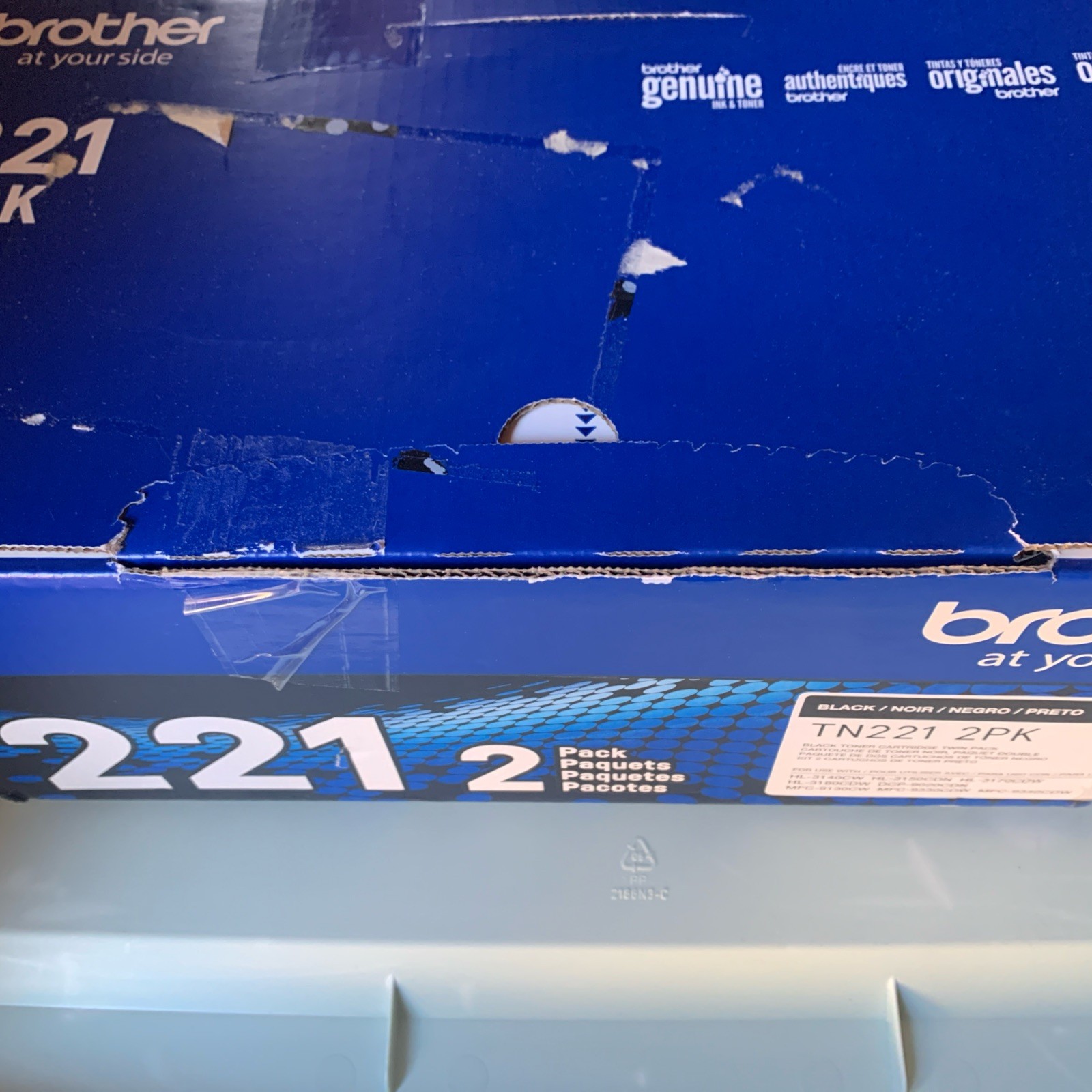 Sealed 2 Pack Brother TN221BK Tn221 Black Toner Cartridge