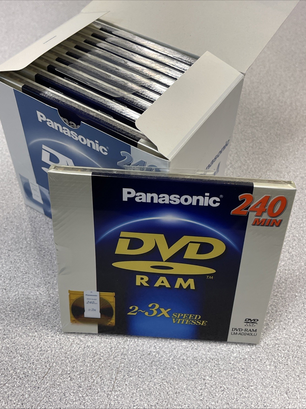 10 Panasonic DVD-RAM 240 Min 2-3x Speed LM-AD240LU New 9.4 GB
