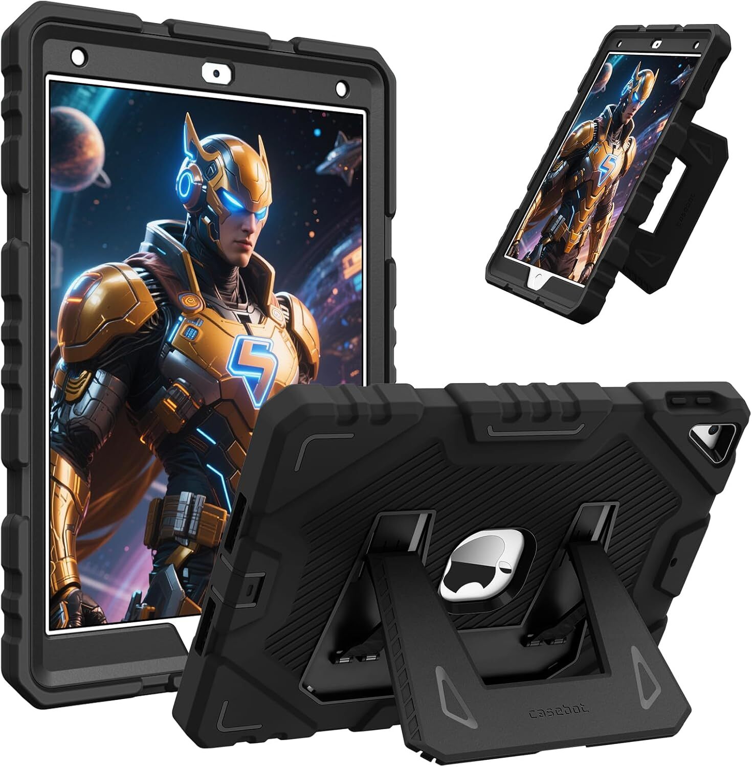 Kids Case for iPad 9th 8th 7th Gen 10.2" Fully-Body Heavy Duty Shockproof Cover