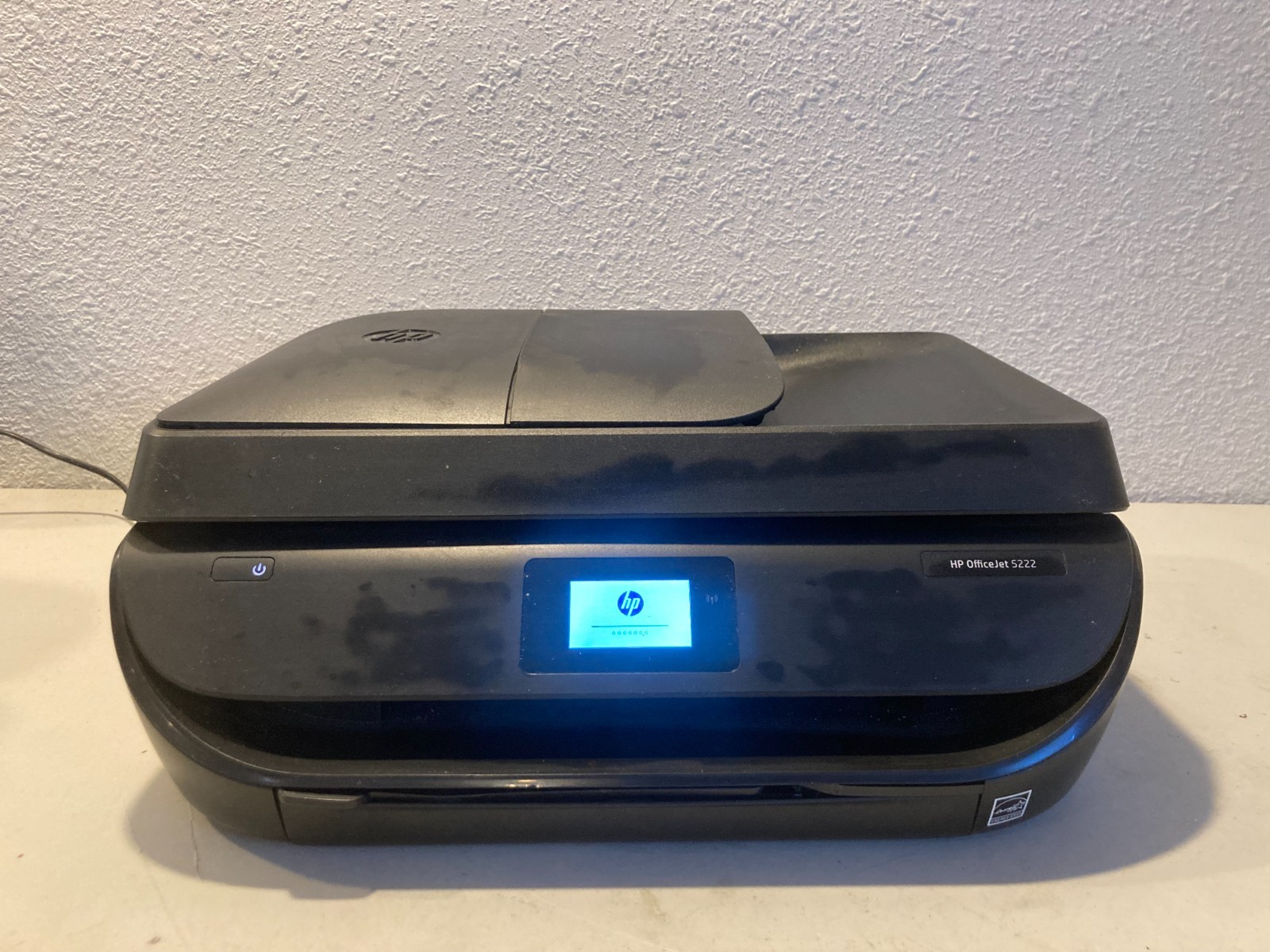 HP OfficeJet 5252 All in One Wireless Printer Clean Tested - Missing Paper Tray