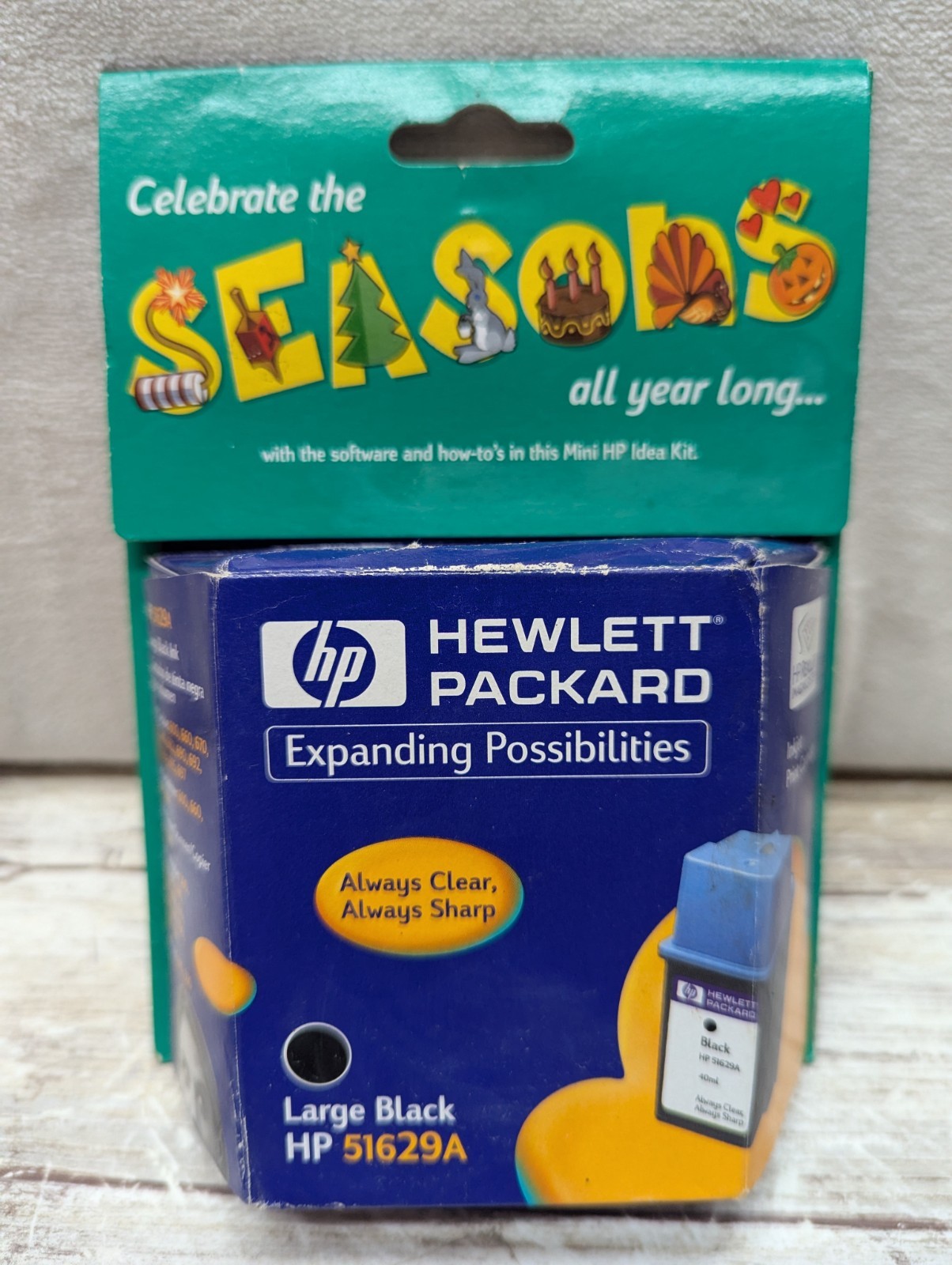 NEW OEM HP 29 Large Black Ink Cartridge 51629A Genuine Exp 2001 Bonus Ideas Kit