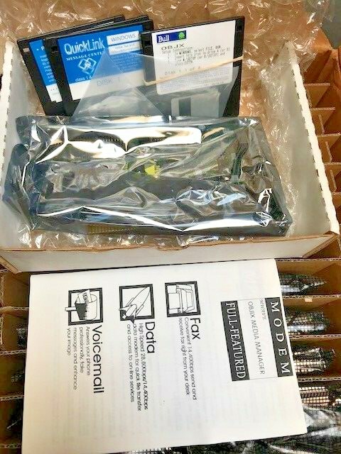 VINTAGE RARE OBJIX MULTIMEDIA MWAVE IBM38MWDSP1012 28.8K VOICEMAIL FAX MODEM