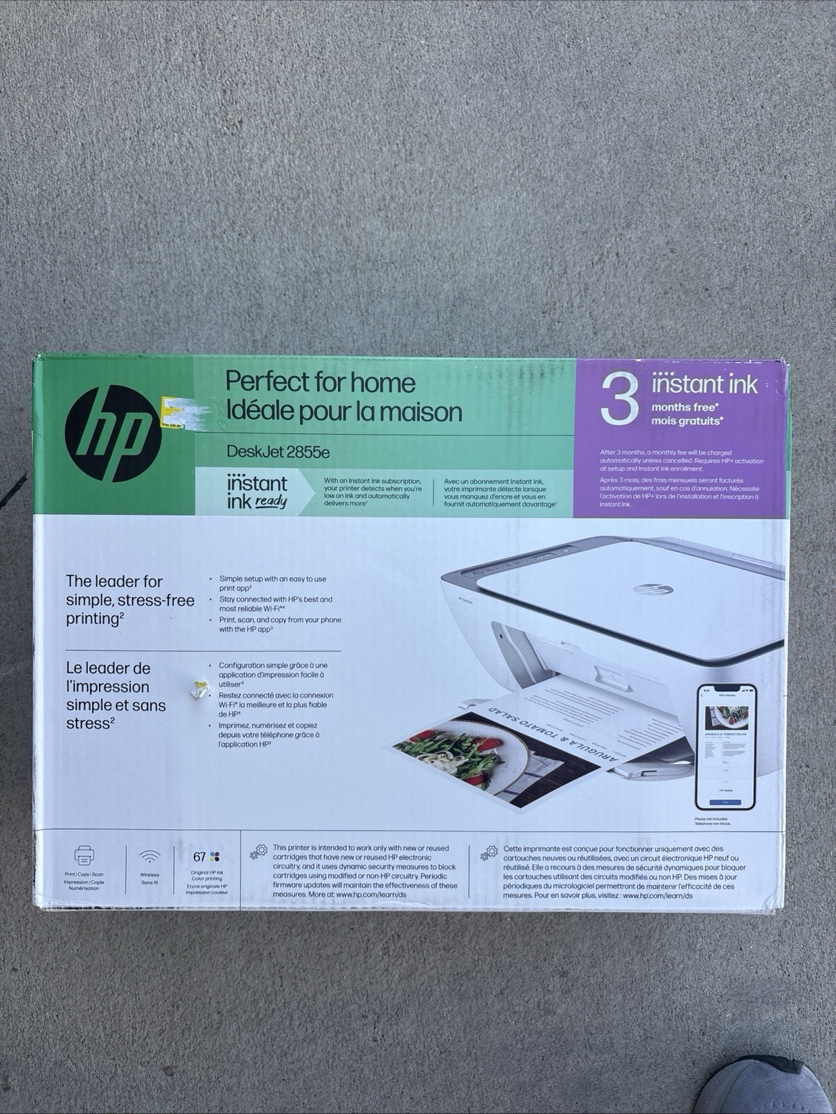 NEW HP DeskJet 2855e All-in-One Color Printer