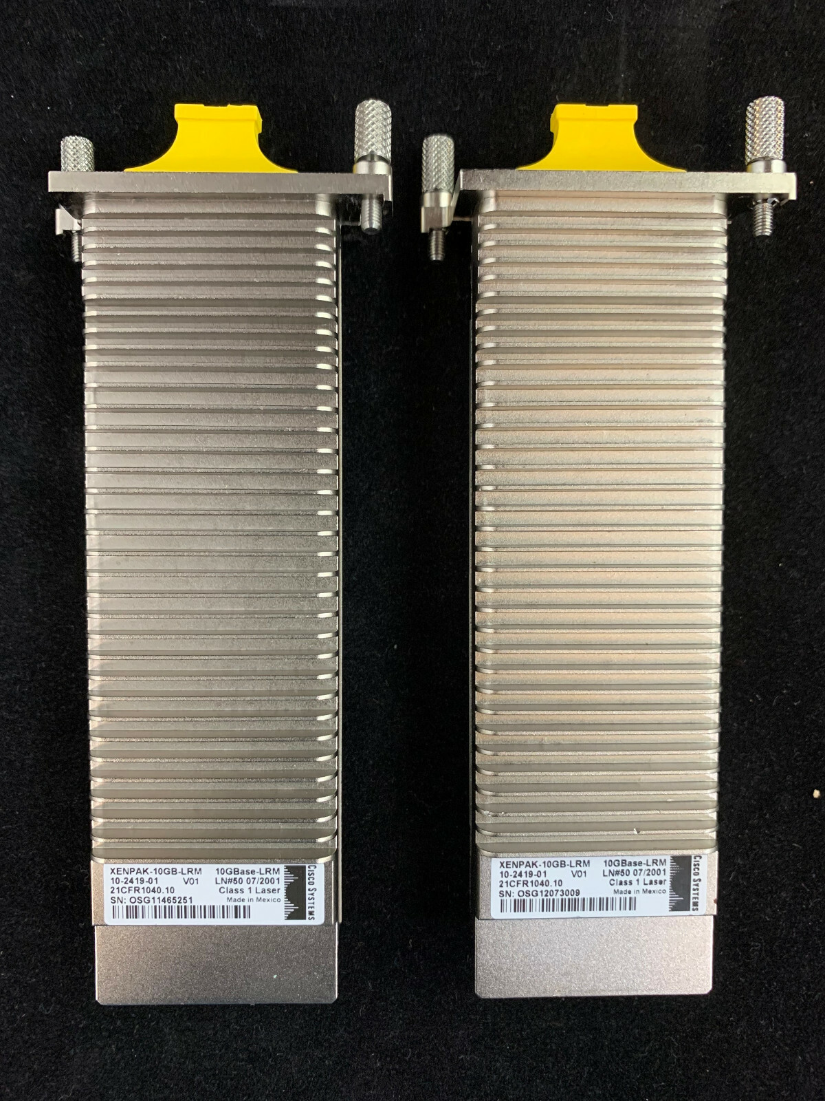 Lot of 2 Cisco XENPAK-10GB-LRM Catalyst Transceiver Module 10-2419-01 V01