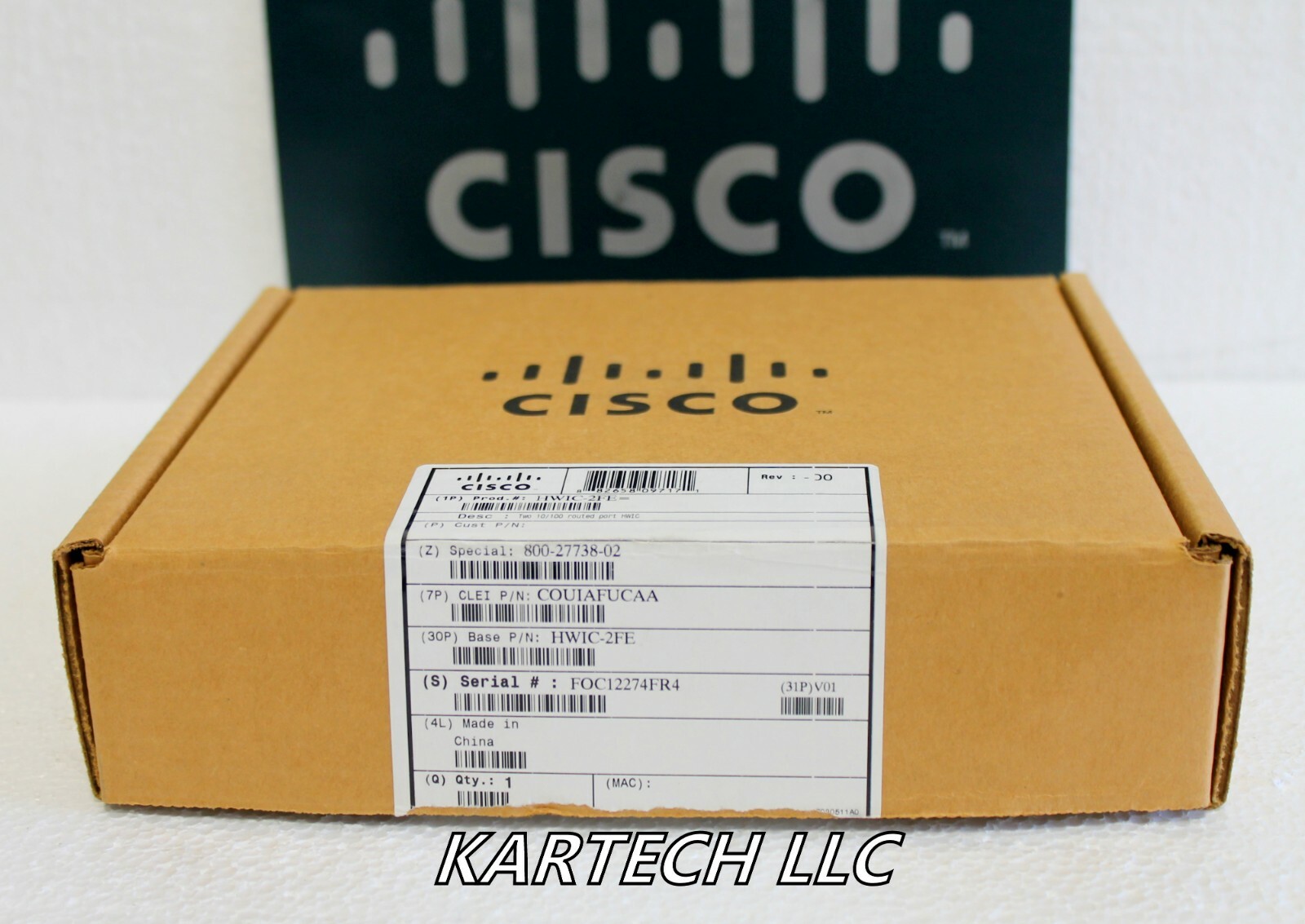 New Cisco HWIC-2FE Router High-Speed WAN Interface card Sealed 