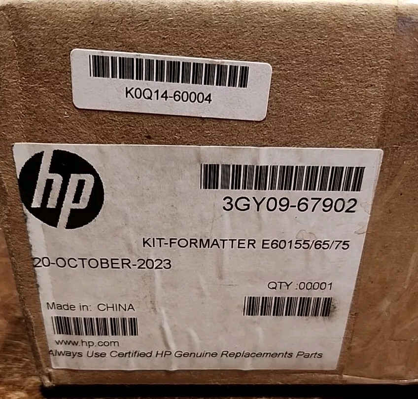 OEM HP K0Q14-60004 / 3GY09-67902 HP Formatter for HP LaserJet E60175, E60155
