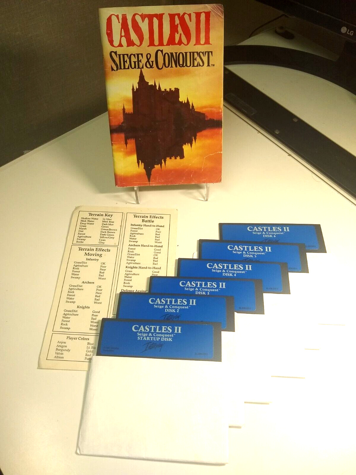 Castles 2 II Siege & Conquest MS-DOS 5.25" floppy disc PC 1992. Untested. No box