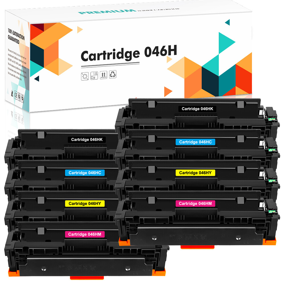 8pk CRG 046H Toner Compatible with Canon 046 ImageClass MF731Cdw MF733Cdw LBP654