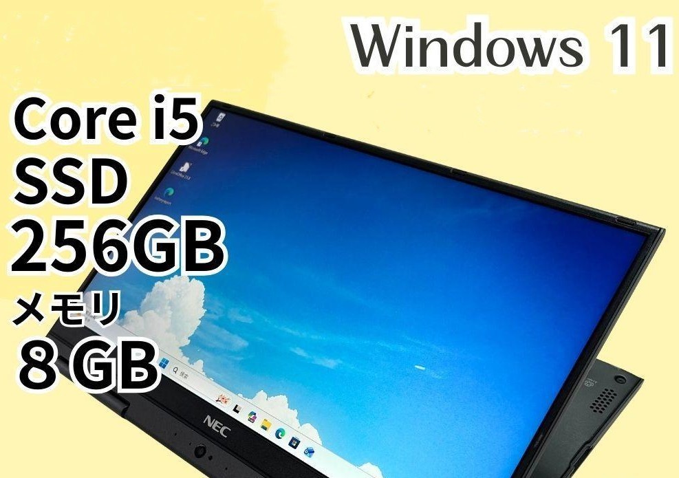 Ultra-Light NEC LAVIE Direct HZ GN1643 i5-8250U SSD 256GB 8GB 2-in-1 Win 11 Pro