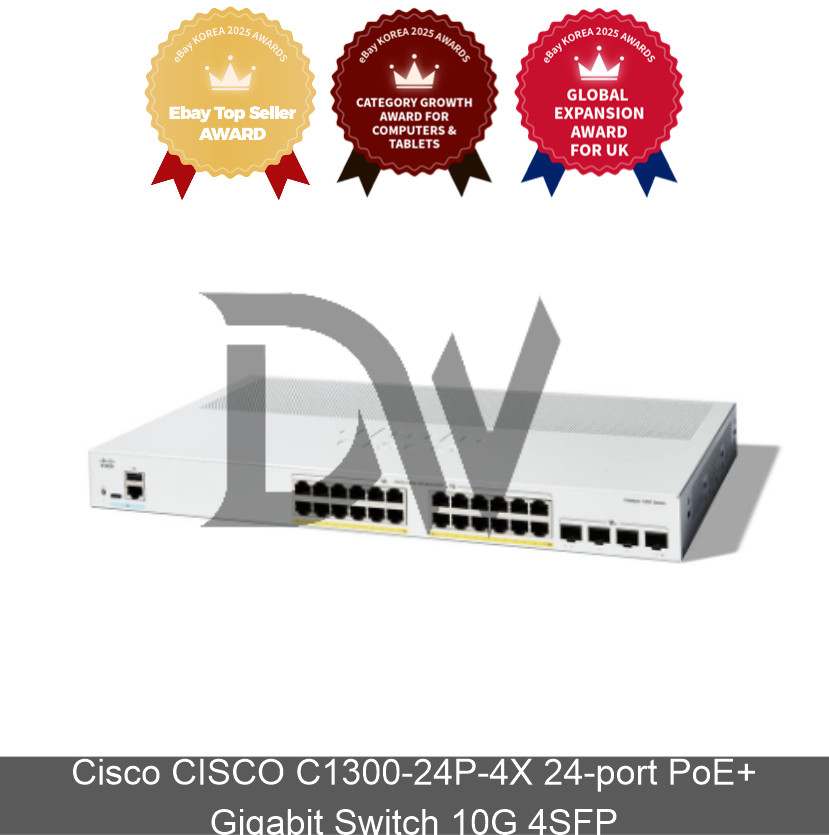 Cisco CISCO C1300-24P-4X 24-port PoE+ Gigabit Switch 10G 4SFP
