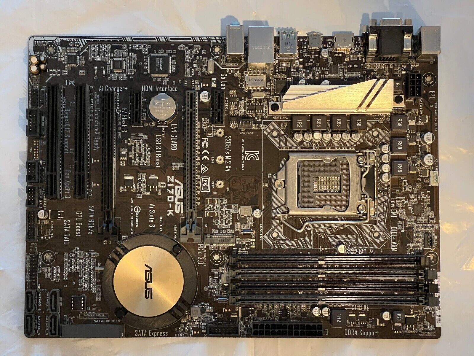 ASUS Z170-K LGA-1151 M.2 USB 3.1 Intel Z170 Motherboard ATX - For Parts