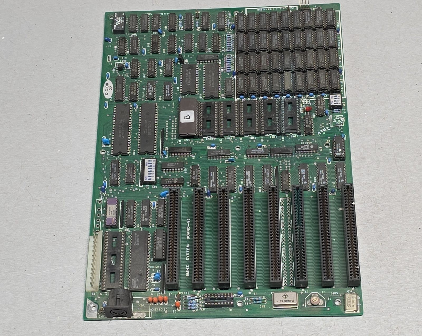 Fujitsu 8088 8MHz System Board V3 Vintage Motherboard ISA Retro PC Board