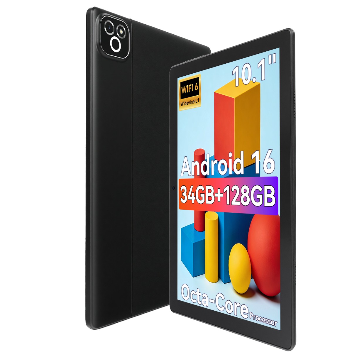 2026 Newest Tablet Android 16 Tablet 32GB RAM+256GB ROM Octa-Core 2.0G+WiFi 5G