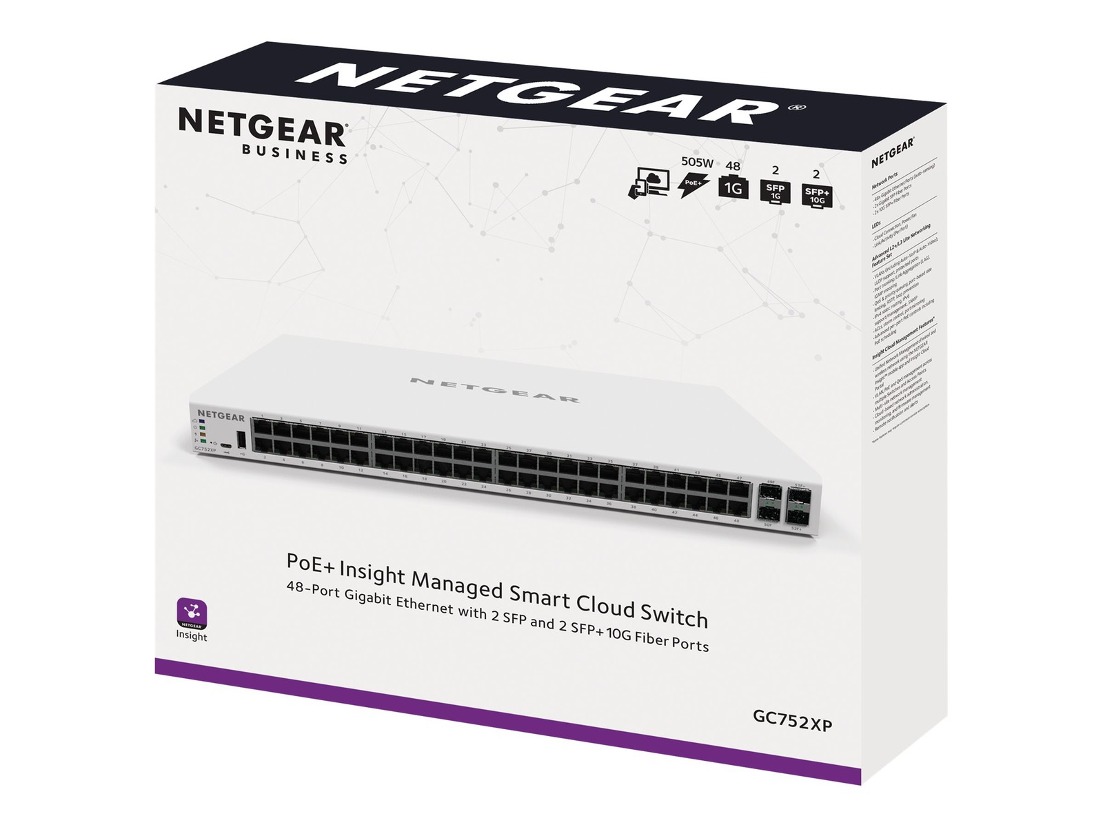 Netgear GC752XP Switch II price incl VAT 3 yr warranty* B2B