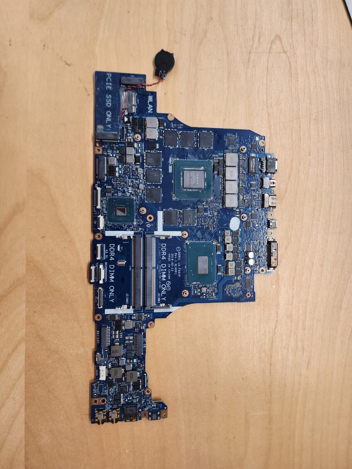 DELL MOTHERBOARD I7-8750H GTX 1070 8GB ALIENWARE 17 R5 P31, gaming Laptop
