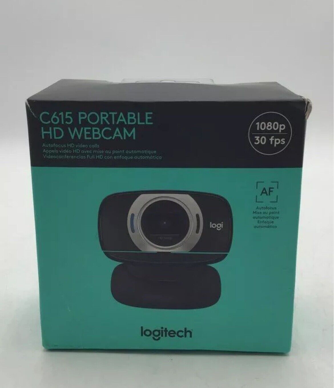 Logitech C615 Black Portable 1080P Auto Focus Digital Zoom Full HD Webcam