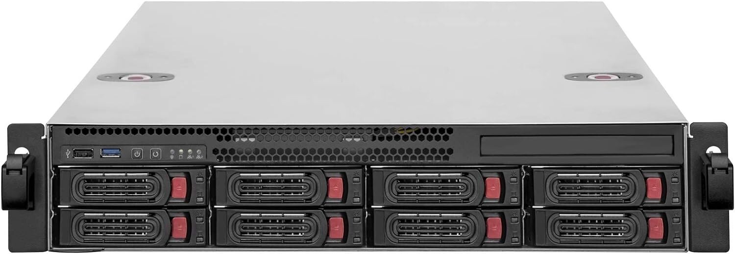 SilverStone Technology RM22-308 Silverstone 2U 8-Bay 2.5" /3.5" HDD/SSD Storage
