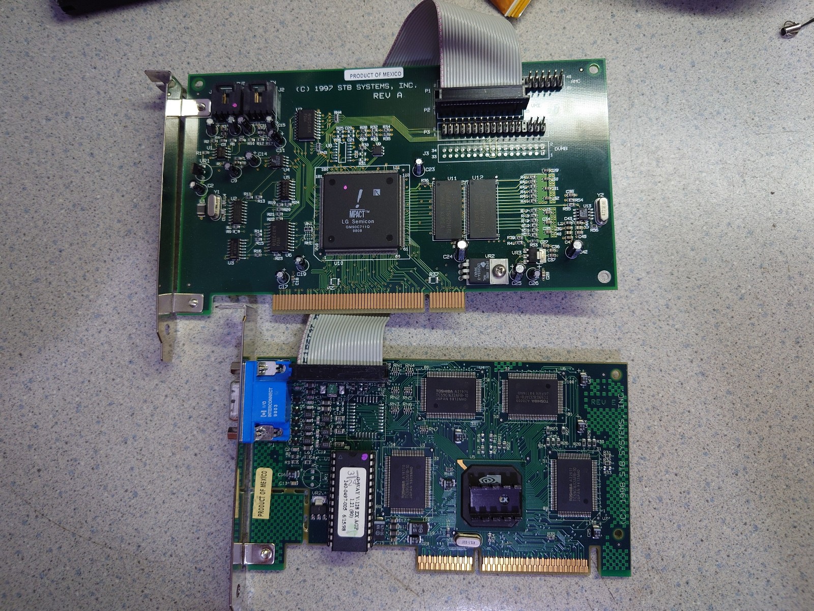 STB VELOCITY 128 8mb NVIDIA RIVA128ZX with dvd decoder card and cable