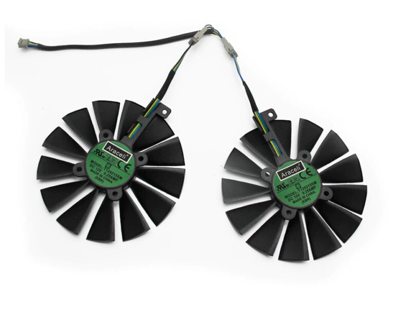 Fan For ASUS STRIX T129215SM RX 470 580 570 RX470 RX480 RX570 RX580 Card New