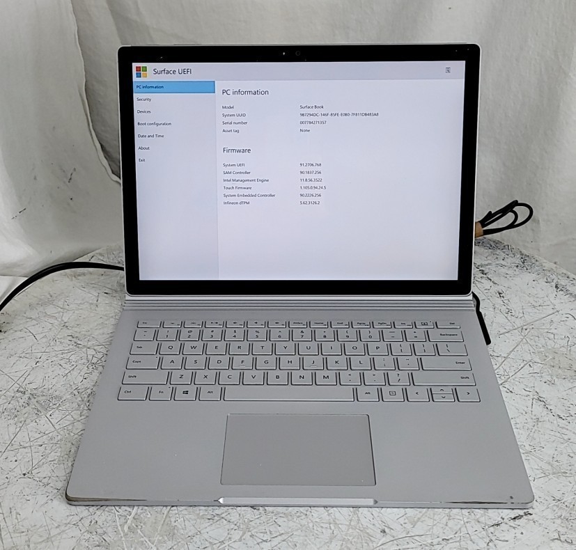 MICROSOFT Surface Book Laptop Core I5-6300U 8GB 128GB SEE NOTES