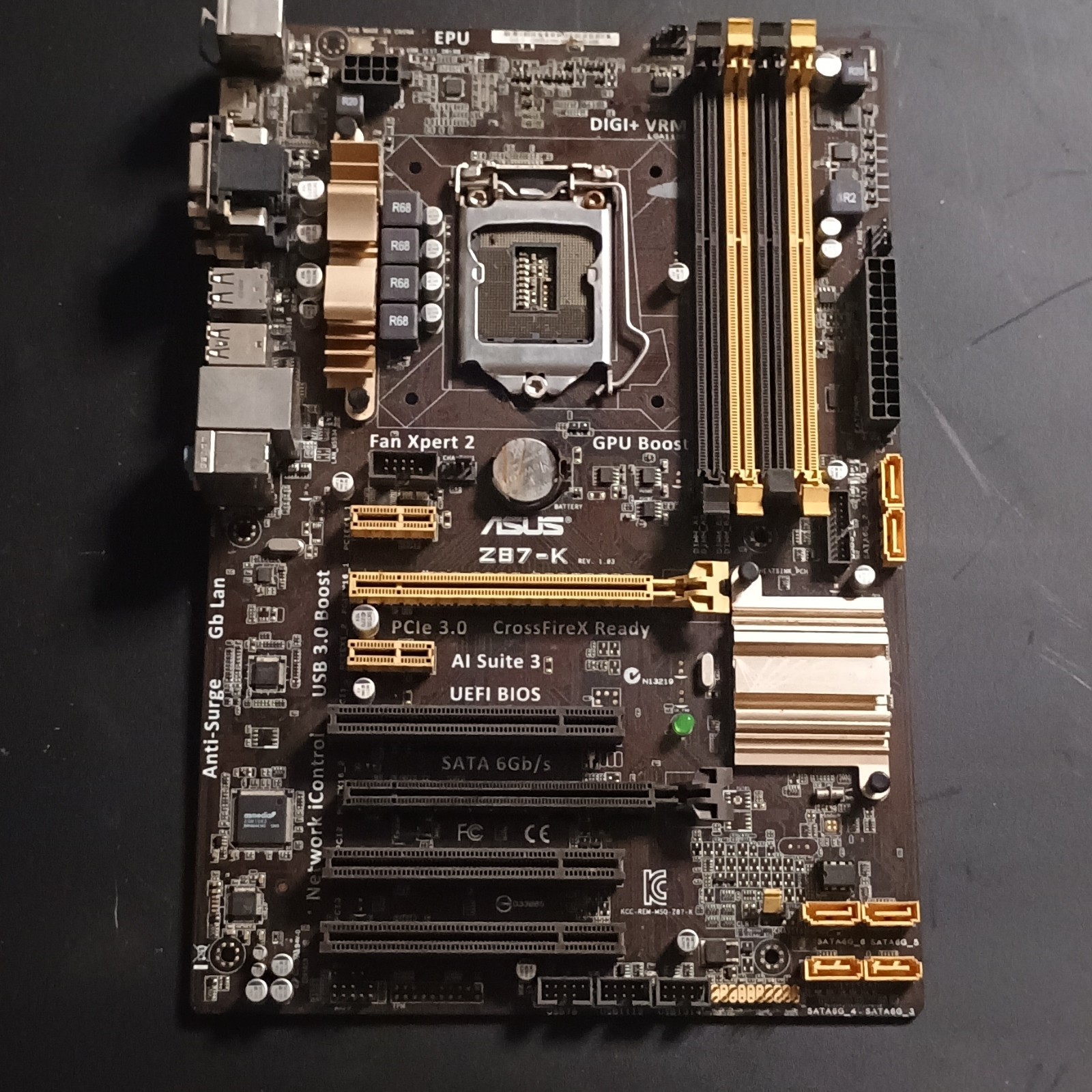 ASUS Z87-K Motherboard Mainboard Intel Z87 LGA1150 DDR3 DVI VGA HDMI With a I/O