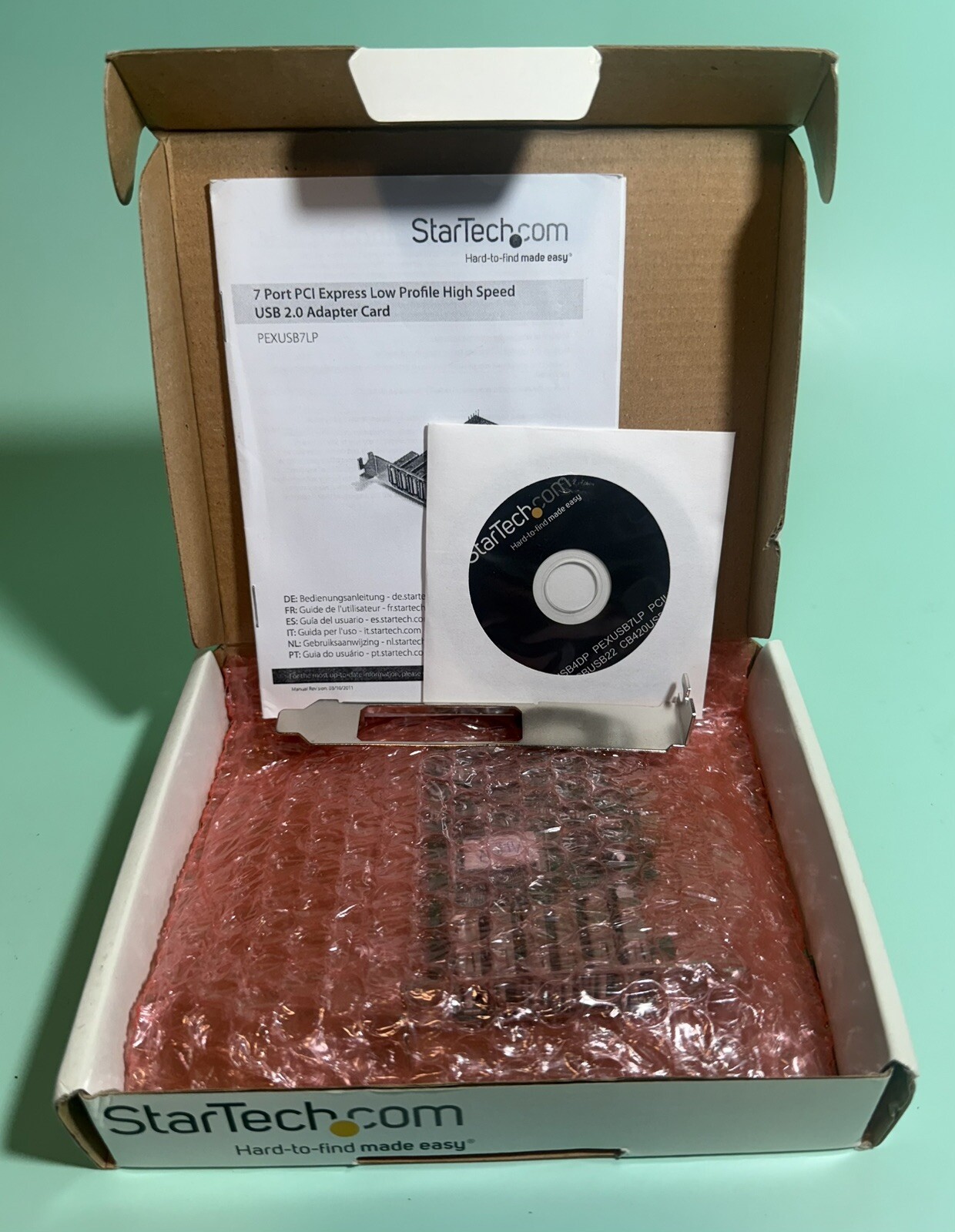 StarTech.Com 7 Port PCI Express Low Profile High Speed USB 2.0 Card PEXUSB7LP