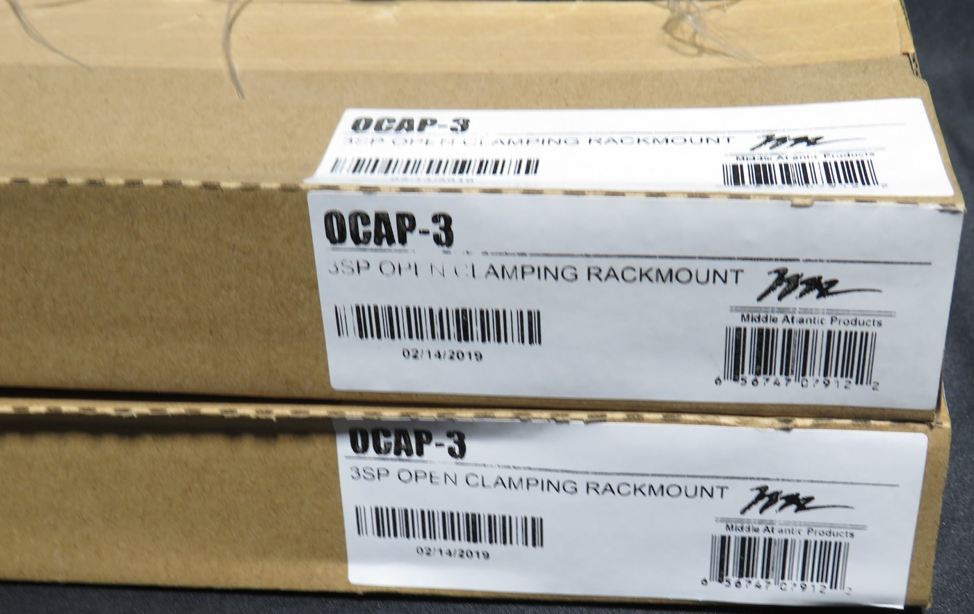 2 x Middle Atlantic OCAP-3 3 RU Open Satellite & Cable Box Clamp Rackshelf [SSI]