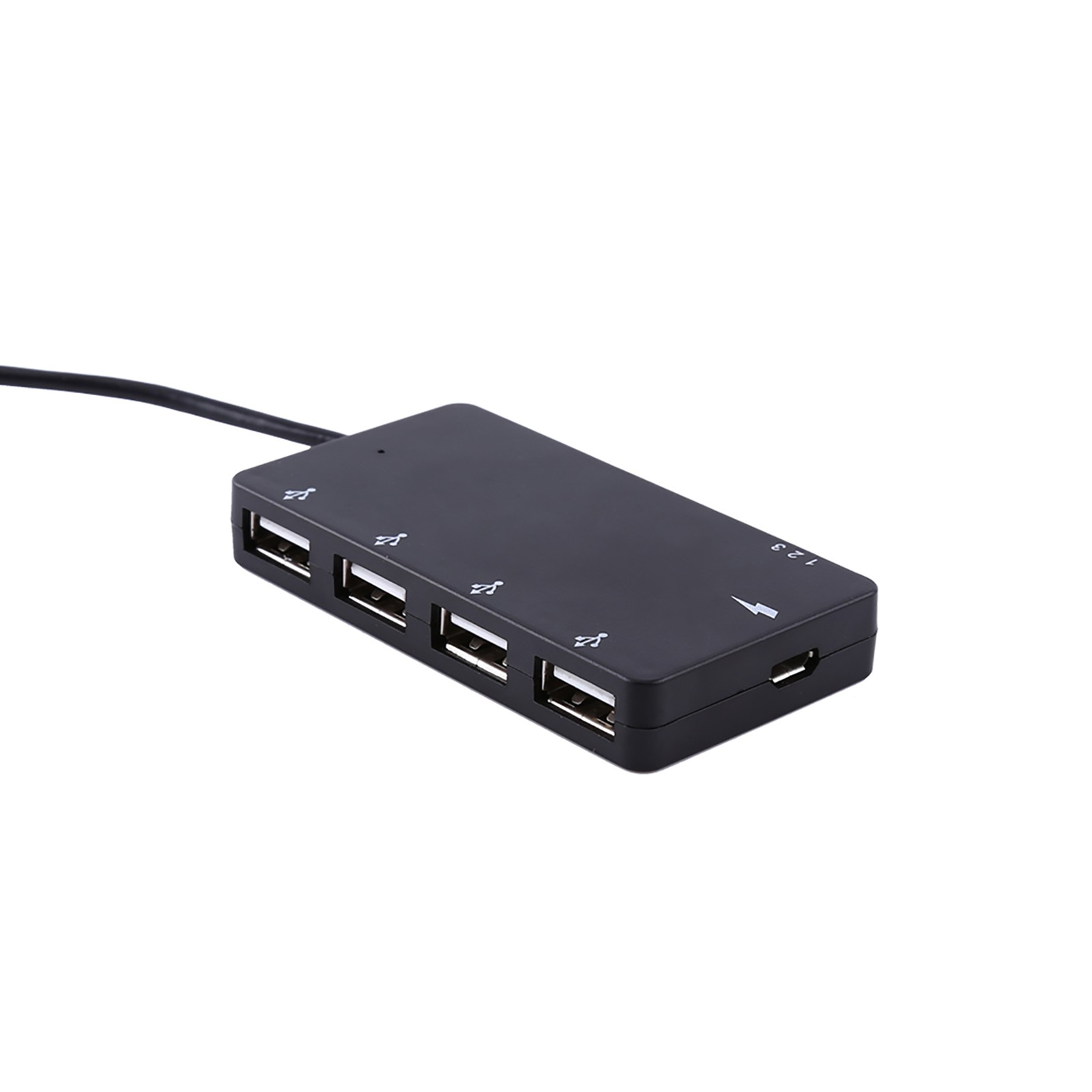 4 Port Micro USB Hub USB2.0 OTG Extension Adapter Charging Cable For Smartp KANI