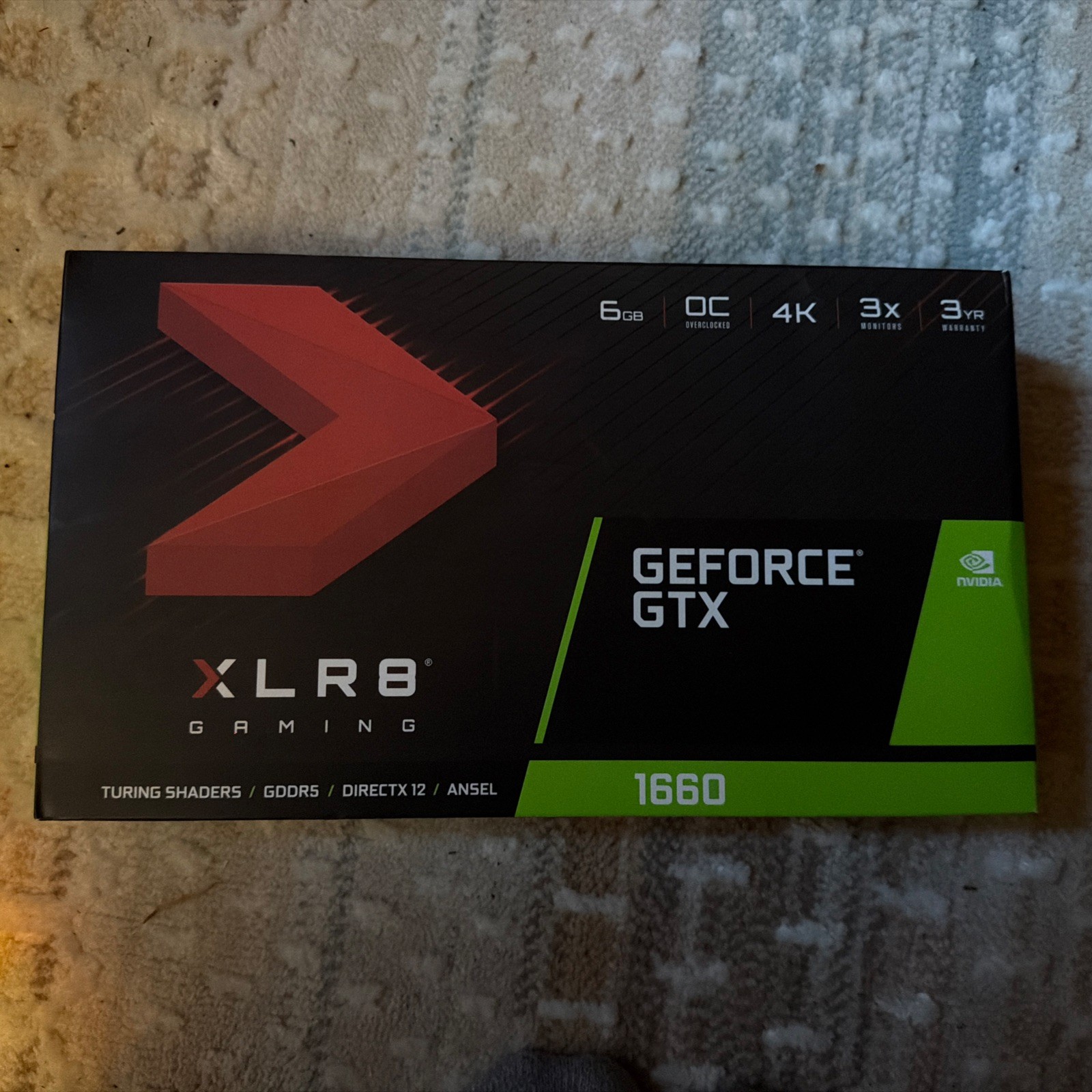 PNY GTX 1660 super XLR8 GDDR6 Graphics Card (VCG16606SFPPB-O)  Overclocked 