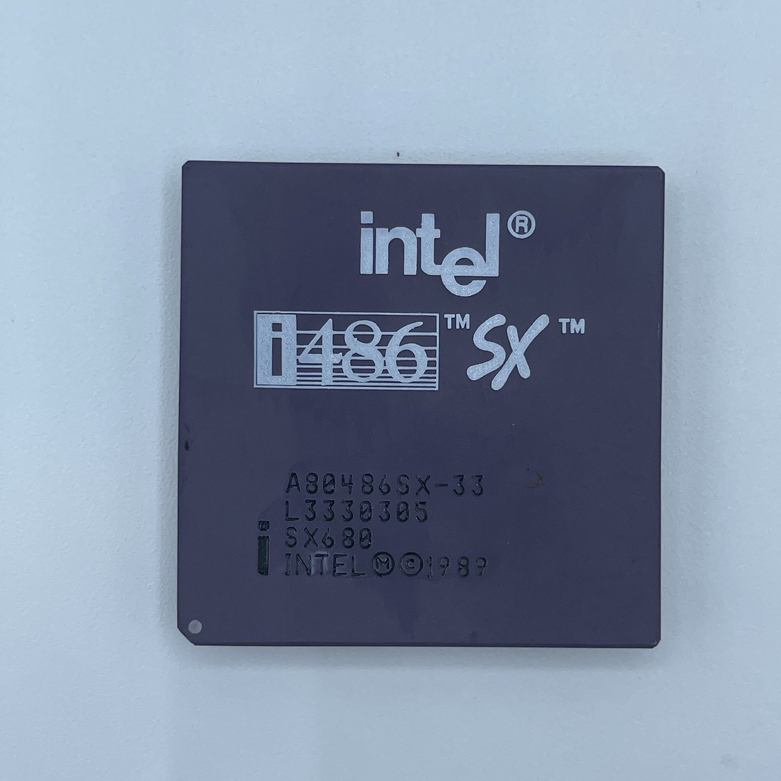 Vintage Intel 486 DX2-66 SX807 i486 CPU Retro Gold