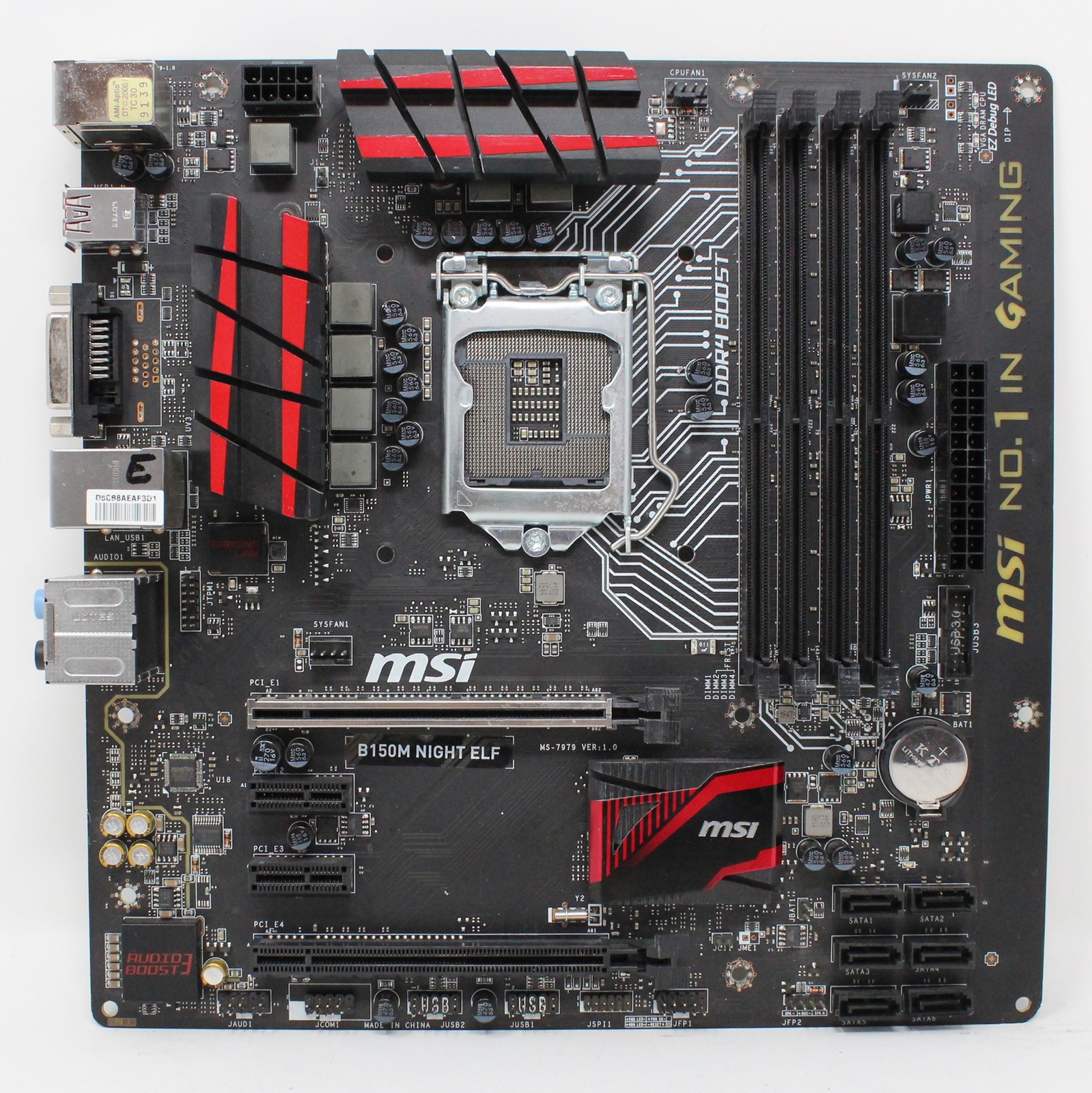 MSI B150M Night Elf Intel B150 microATX Motherboard Socket 1151 (#26308)