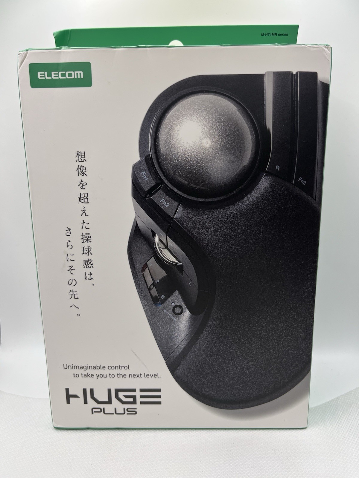 ELECOM HUGE PLUS M-HT1MRBK-G Wireless Trackball Mouse 10 Button Black New Open B