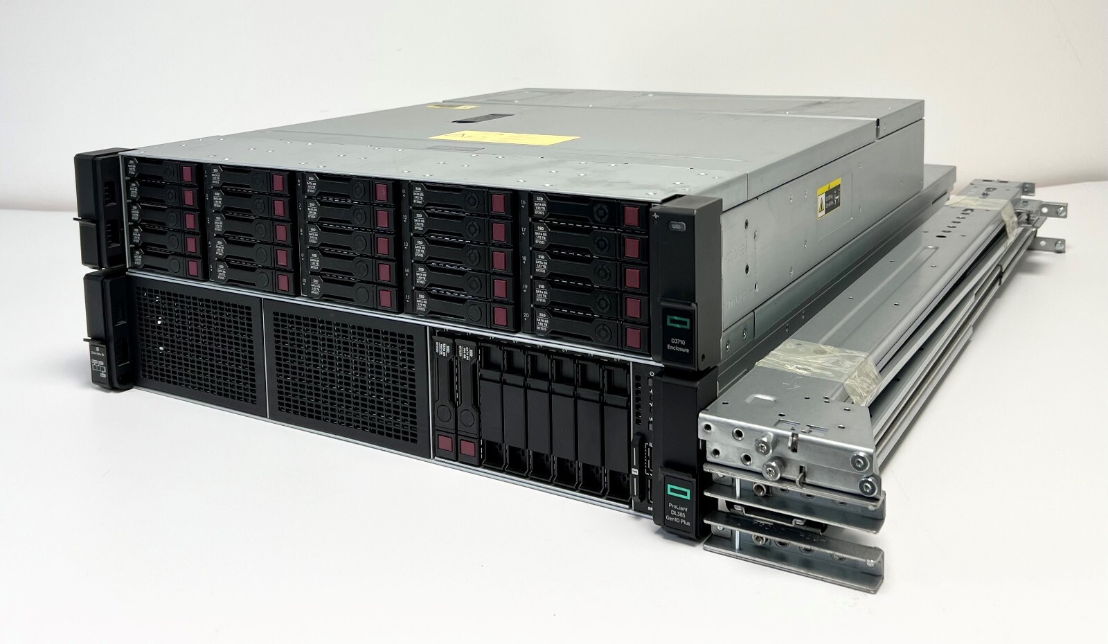 HPE DL385 Gen10 Plus D3710 48TB DAS 32-Core 256GB RAM All Flash Storage Solution