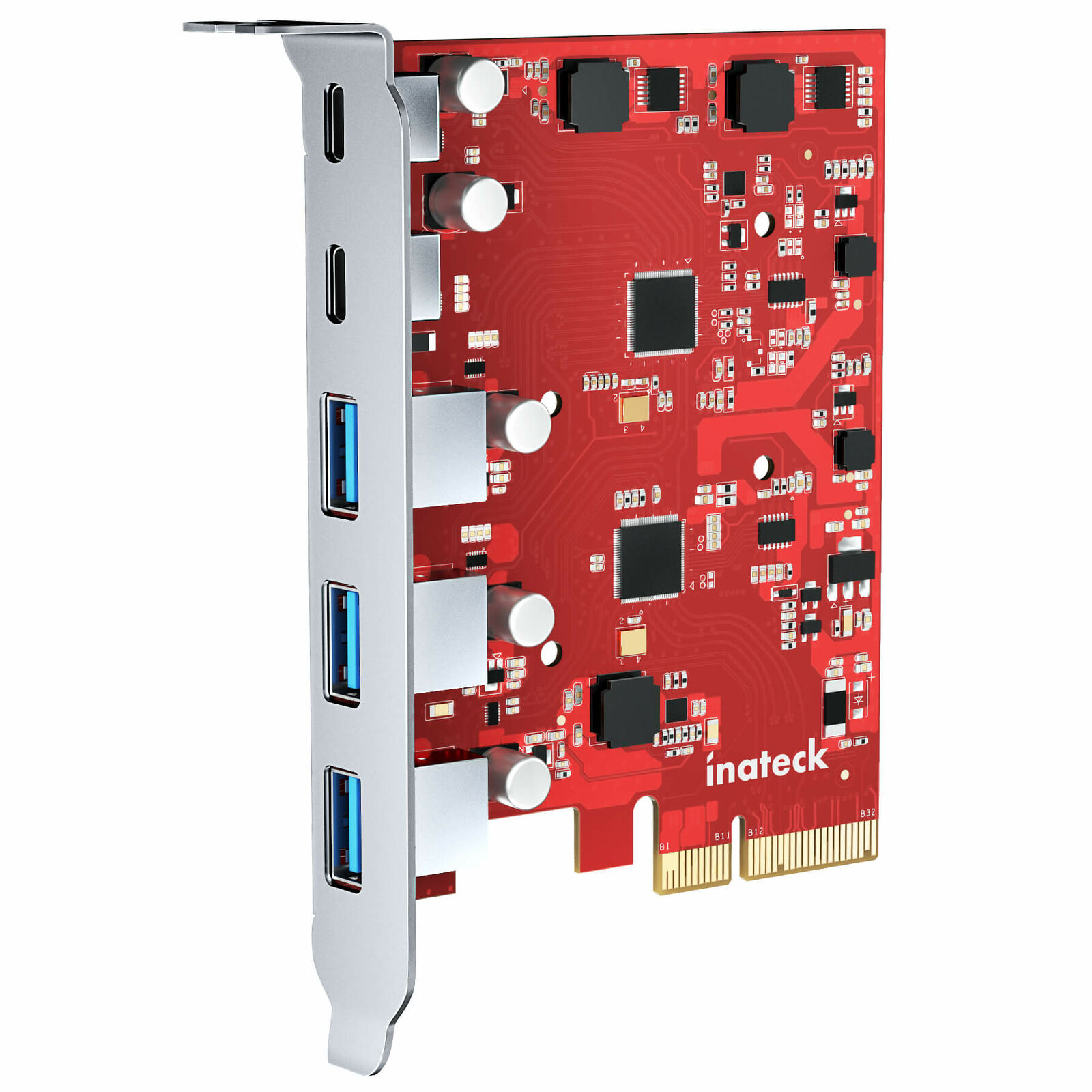 Inateck PCIe to USB 3.2 Gen 2 Expansion Card Express Card 20 Gbps Superspeed