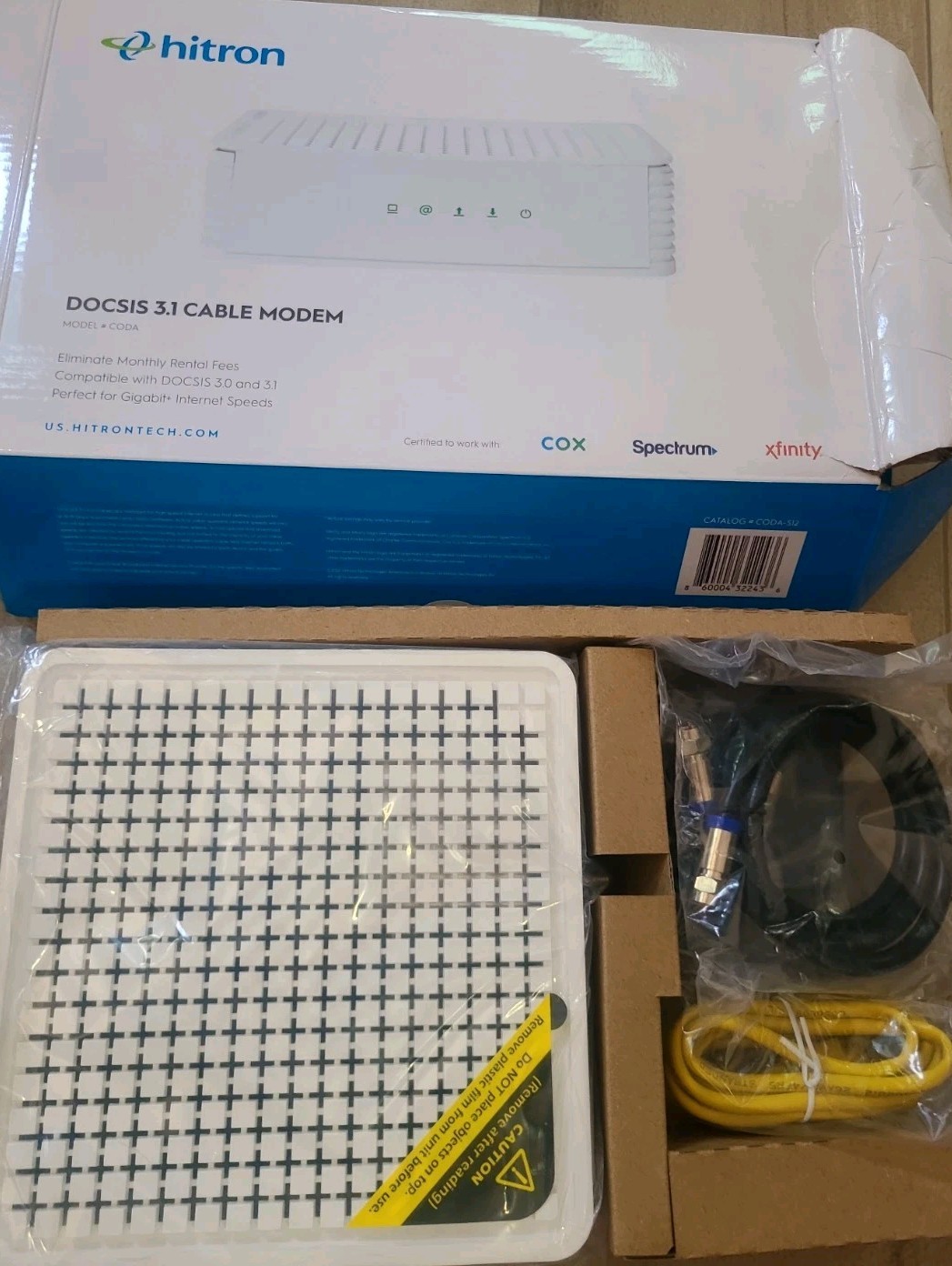 Hitron CODA-S12 CODA DOCSIS 3.1 Cable Modem Certified for Xfinity Spectrum COX