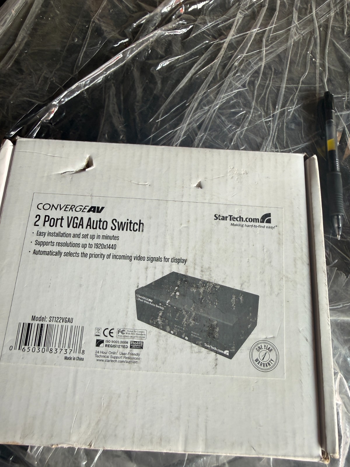 StarTech ST122VGAU 2-Port VGA Auto Switch ConvergeAV Video Switcher – New